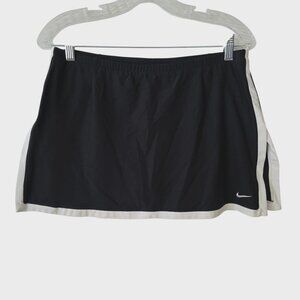 Nike Skort Skirt Golf Tennis Pickleball Athletic Lined Black Womens Medium